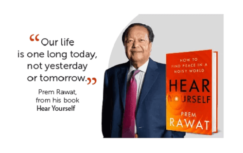 Imagem ilustrativa do livro ouça a sua voz, como encontrar paz em um mundo barulhento do autor prem rawat na versão em inglês | Ouça a Sua Voz